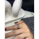 Silver modern ayarlanabilir çelik yüzük