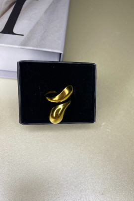 Modern gold çelik yüzük