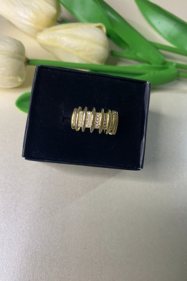 Gold ayarlanabilir çelik yüzük