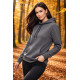 Üç İplik Şardonlu Hoodie  Sweatshirt Gri