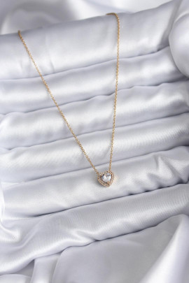 Minimal Charm Kolye | 316L Çelik Gold
