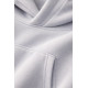 Üç İplik Şardonlu Hoodie Sweatshirt Unisex  mavi