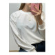 Mevsimlik Sweatshirt Beyaz