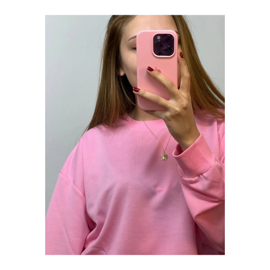Mevsimlik Sweatshirt Pembe