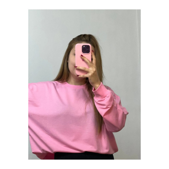 Mevsimlik Sweatshirt Pembe