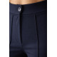 Straight Likralı Lacivert Pantolon